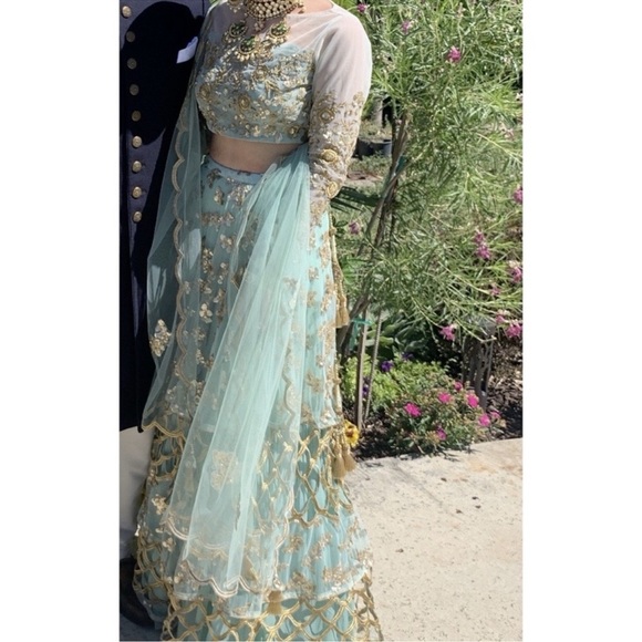 INDIAN PARTY LEHENGA - Picture 1 of 13